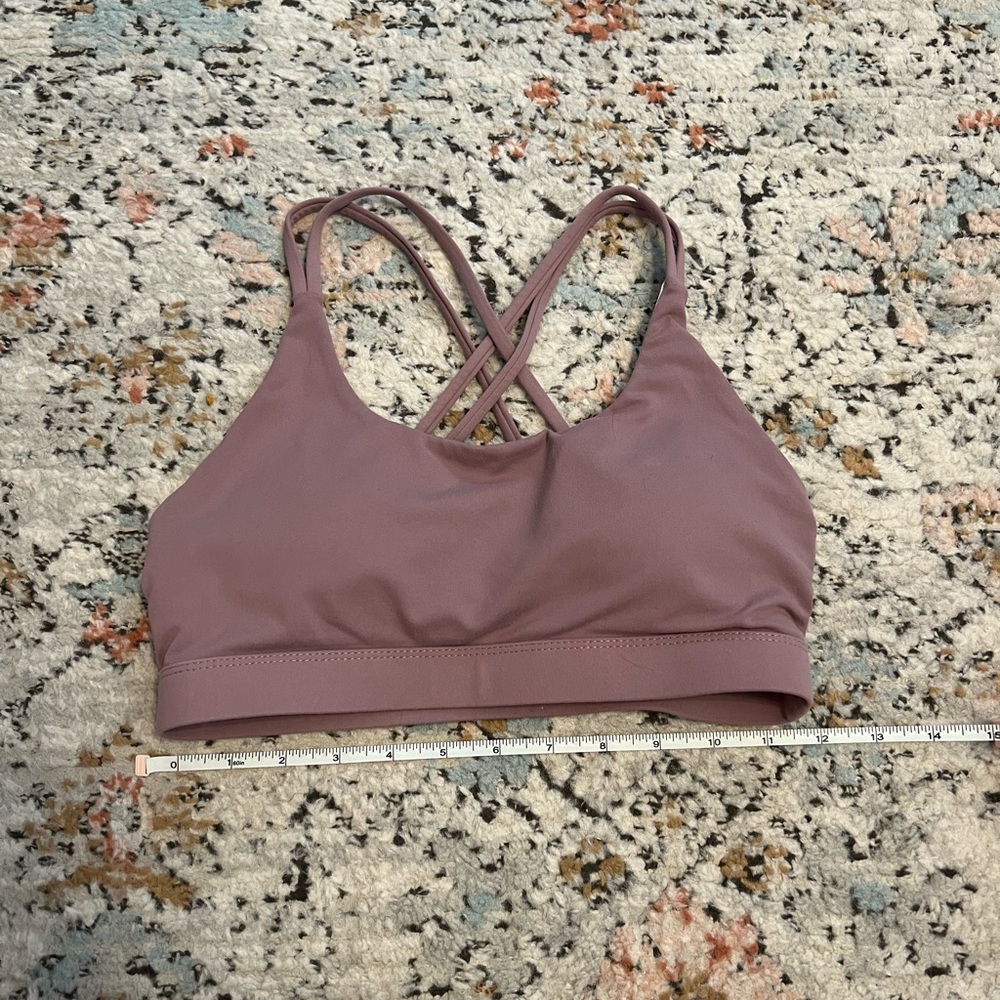 Amazon RUNNING GIRL Women’s Racerback Small Purple Sports Bra